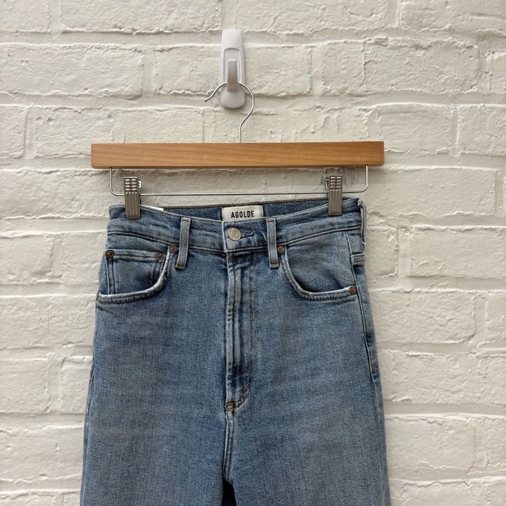 AGOLDE || Pinch Waist Jeans in Debut Blue Wash 24 - Picture 2 of 10